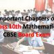 Important Chapters of Class 10th Mathematics CBSE