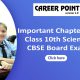 Important Chapters of Class 10th Science CBSE Board Exam