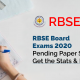 RBSE Board Exams 2020 Pending Paper Starts, Get the Stats & Insights
