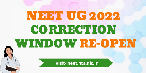 NEET UG 2022 Correction Window Closes Today