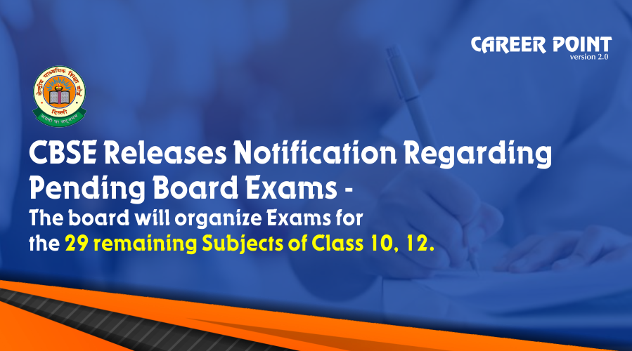 CBSE releases notification regarding Pending Board Exams