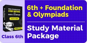 Study Material Package for Class 6th + Olympiad & Foundation